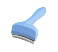 IRCKONCI V-Tooth Deshedding Comb, Pet Hair Removal Brush, Grooming for Shedding, Tool With Curve Blade, Dogs And Cats(Blue)