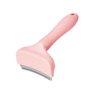 IRCKONCI V-Tooth Deshedding Comb, Pet Hair Removal Brush, Grooming for Shedding, Tool With Curve Blade, Dogs And Cats(Pink)
