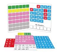 Ireer 1 Set Phonics Magnetic Letter Tiles Set Spelling Reading Games Board Manipulative Phonemic Awareness Sentence Building Alphabet ABC Fridge Magnets Homeschool Classroom Learning Activity