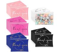 Ireer 100 Pcs Thank You Gift Makeup Bags EVA Cosmetic Bags with Zipper Thank You Bags Mini Toiletry Bag Bulk Gifts for Women Encouragement Birthday Gift for Xmas Daughter Sister (Mixed Colors), Mixed