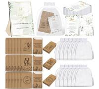 Ireer 301 Pcs Green Leaves Wedding Favors for Guests Set Include 100 Let Love Grow Seed Packets Self Adhesive Wedding Envelopes 100 Let Love Grow Cards 100 Bags for Guest Bridal Shower