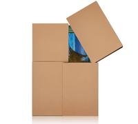 Ireer Picture Mirror Moving Boxes Large 40" x 60" x 3 1/2" Mirror Box Adjustable Flat Screen TV Boxes for Moving Framed Art Shipping Boxes Kraft Cardboard Corrugated Packaging Box for Packing (1)