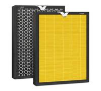 iReijomoi Vital 100S Replacement Air Filter Compatible With LEVOIT Vital 100S Vital 100S-P Vital 100S-RF AIR Purifier,H13 True HEPA 3-in-1 High-Efficiency Activated Carbon Filter(Yellow-2 Pack)