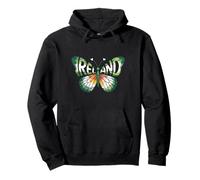 Ireland Butterfly - Irish Flag Colors Souvenir Pullover Hoodie