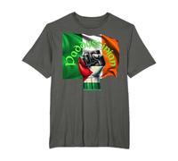 Ireland Calling Paddystinian Irish-Palestinian Solidarity T-Shirt - Unisex-Adults, Black, S
