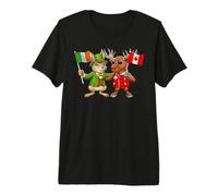 Ireland Canada Flag Irish Canadian Roots St. Patrick's Day Premium T-Shirt