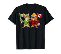 Ireland Canada Flag Irish Canadian Roots St. Patrick's Day T-Shirt