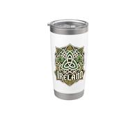 Ireland Celtic Crest s Shamrock Trinity Knotwork Stainless Steel Insulated Tumbler