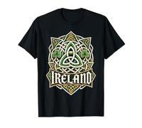 Ireland Celtic Crest s Shamrock Trinity Knotwork T-Shirt