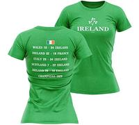 Ireland Champions 2023 Rugby Womens T Shirt Irish Nation Winners Top Results Victory Tee Her, XL, Irish Green