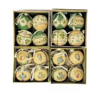 Ireland Christmas Baubles Tree Ornaments Set Irish 16 Pieces - 4 Boxed Set of 4