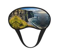 Ireland Cliffs Blocking Light Mask Sleep Aid, Comfortable Blackout Sleep Mask for Travel Yoga, Soft Eye Cover