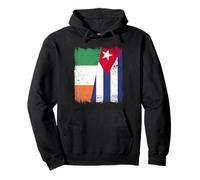 Ireland Cuba Half Flag Irish Cuban Heritage Pullover Hoodie