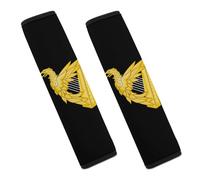 Ireland Ea-gles Harp Flag Funny Car Seat Belt Pads Soft Shoulder Seatbelt Pads Protector Car Interior Accessories
