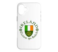 Ireland Éirinn go Brách (Ireland Forever) Celtic Harp Shield Case for iPhone 16 Plus