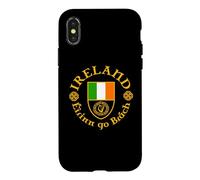 Ireland Éirinn go Brách (Ireland Forever) Celtic Harp Shield Case for iPhone X/XS