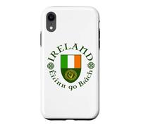 Ireland Éirinn go Brách (Ireland Forever) Celtic Harp Shield Case for iPhone XR
