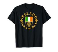 Ireland Éirinn go Brách (Ireland Forever) Celtic Harp Shield T-Shirt