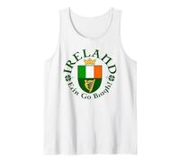 Ireland Erin Go Bragh Heraldic Badge Flag Tank Top