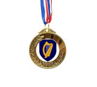 ireland eu national emblem Gold Award Winner Medal First Place Ribbon