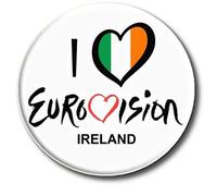 IRELAND - EUROVISION SONG CONTEST BADGE - EUROVISION PARTY SWEEPSTAKE - Button Badge - 55 MM/2.2" Diameter