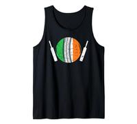 Ireland Flag Cricket Player Cricketers Irish Cricket Fan Tank Top