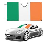 Ireland Flag Front Car Windscreen Cover Sun Shade Windproof Car Windshield Cover for Universal Vehicle