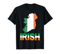 Ireland Flag Map Design, Irish Tricolor Saint Patrick's Day T-Shirt