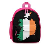 Ireland Flag Map Travel Backpack Casual Daypack Shoulder Bag with Adjustable Straps for Hiking