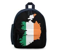 Ireland Flag Map Travel Backpack Casual Daypack Shoulder Bag with Adjustable Straps for Hiking