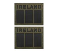 Ireland Flag Patch Irish Infrared Reflective Patches, Nylon Fabric Militray Tactical Morale Emblem for Helmet Vest Hat Pack of 2 (Army Green)