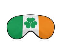 Ireland Flag Shamrock Soft Sleep Masks for Men Women Silk Eye Mask with Adjustable Strap Comfortable Blindfold Eyeshade