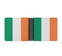 Ireland Flag Trendy Trifold Wallet for Men Classic Lightweight Credit Card Leather Wallets Money Clip