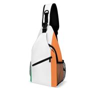 Ireland Flag Unisex Shoulder Backpack Breathable Chest Bag Anti Theft Sling Bag For Shopping Cycling Walking