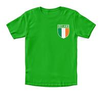 Ireland Football Shirt Kids - Boys Ireland Flag Badge Retro T Shirt - Football Country European 2021 Supporters Gifts For Kids - 2020 Irish Tournament Footy Soccer Top, 9-11 Years, Irish