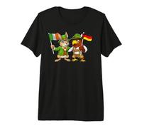 Ireland Germany Flag Irish German Roots St. Patricks Day Premium T-Shirt