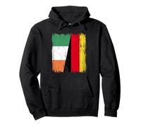 Ireland Germany Half Flag Irish German Unity Pride Pullover Hoodie