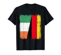 Ireland Germany Half Flag Irish German Unity Pride T-Shirt