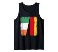 Ireland Germany Half Flag Irish German Unity Pride Tank Top