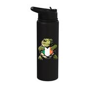 Ireland Heart Turtle Irish Roots Irish Pride Irish Flag Stainless Steel Insulated Water Bottle