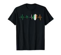 Ireland Heartbeat Flag EKG Pulse Irish Pride T-Shirt