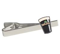 Ireland Irish Clove Clover Leaf Dark Beer Stout Porter Glass Pint Foam Head Full Pour Draft Draught Erin go Bragh Braugh Saint Patrick's Day 2.2" Tie Clip Tieclip, Mixed, 2.2 Inches