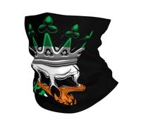 Ireland Irish Flag And Skull Unisex Snoods Stretchy Snood Windproof Snood Scarf For Running Hiking Sport Outdoor