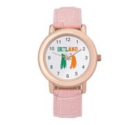Ireland Irish Flag Fashion Women's Watch Easy Reader Novelty Slim Quartz Casual Dress Wrist Watches