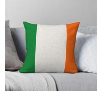 Ireland Irish Flag Square Pillowcase Polyester Linen Velvet Creative Zip Decorative Pillow Case Bed Cushion Cover