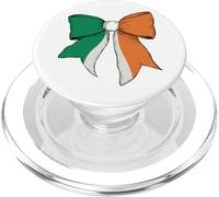 Ireland Irish Pride Flag Girl Coquette Bow Ribbon PopSockets PopGrip for MagSafe