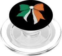 Ireland Irish Pride Flag Girl Coquette Bow Ribbon PopSockets PopGrip for MagSafe