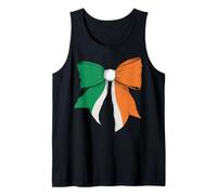 Ireland Irish Pride Flag Girl Coquette Bow Ribbon Tank Top