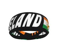 Ireland Irish Striped Flag Sport Sweatband for Men Women Quick Dry Headbands Non Slip Sweat Proof Hairband Breathable Headwear for Running