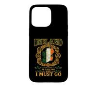Ireland is Calling and I Must Go Irish Vintage Celtic Knot Case for iPhone 15 Pro Max